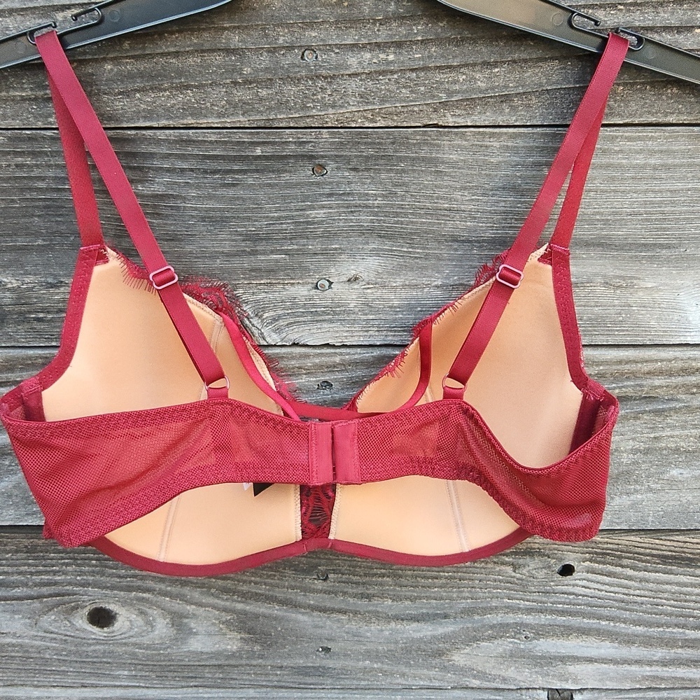 Adore Me Deep Red Underwire Bra Size 38D - Picture 9 of 12